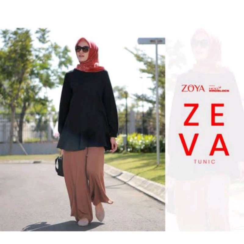 Zeva Tunik by ZOYA siap kirim ukuran Jumbo bahan kaos lyra versi tebal