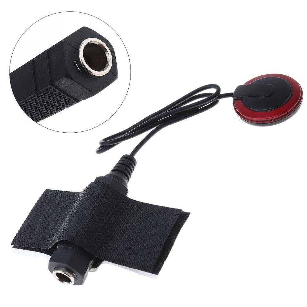 Piezo Pickup Mikrofon Gitar Akustik - P-007-Hitam