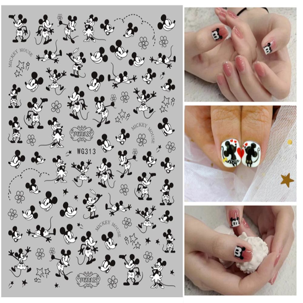 Mxbeauty Stiker Kuku Motif Mickey / Minnie Mouse Untuk Dekorasi Nail Art