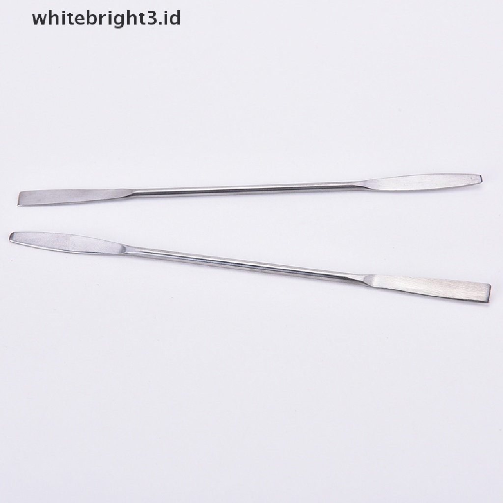 (whitebright3.id) 1pc Spatula Stainless Steel Untuk Makeup / Kosmetik Wanita