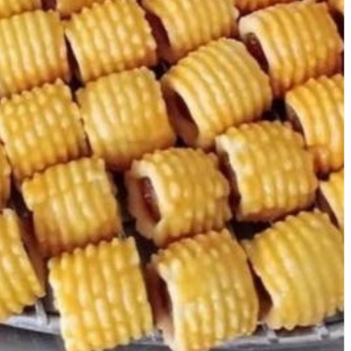 ✪ CETAKAN KUE SEMPRIT BUNGA PERSEGI PANJANG NASTAR GULUNG KUE KERING ACUAN PRESS KUE SAGU ☋