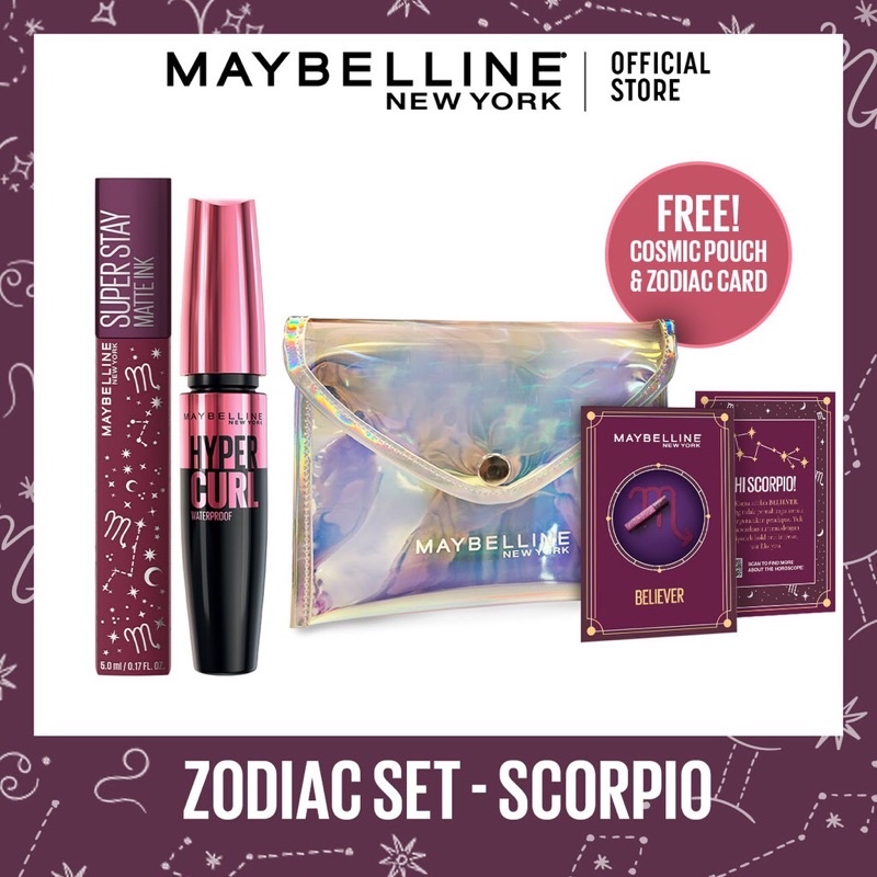 [Ready] Maybelline Zodiac Sagitarius  2+1 (SuperStay Matte Lipstick dan Mascara)