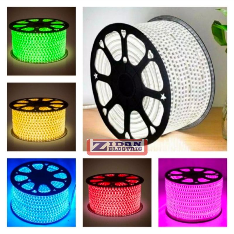 Lampu Led Strip 5050 SMD AC 220V / Lampu Selang Led Strip 5050 Harga Permeter