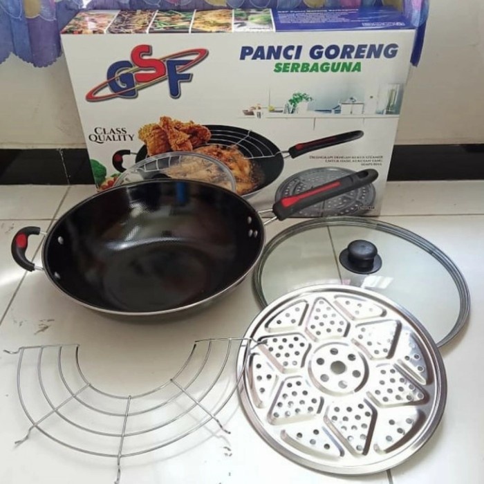 Panci Wajan Goreng Serbaguna Enamel GSF 1132