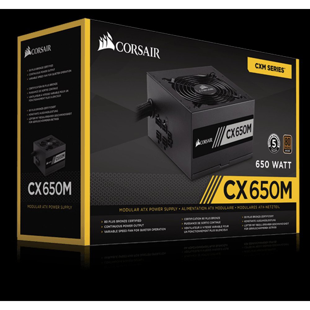 Corsair Powersupply CX650M CP-9020103-EU Berkualitas