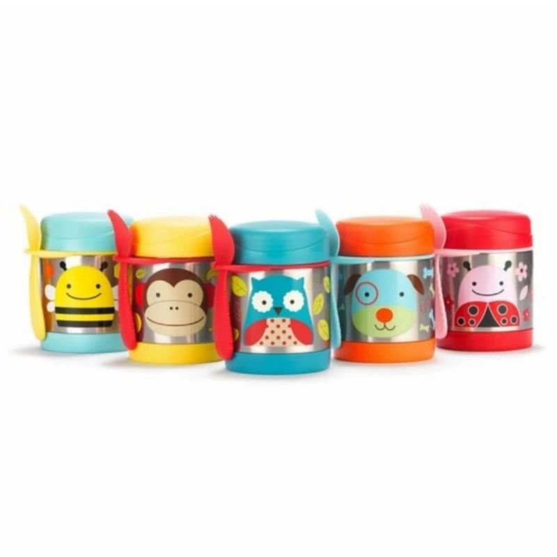 Skip Hop Zoo Food Jar - Kontainer Makanan Hangat &amp; Dingin