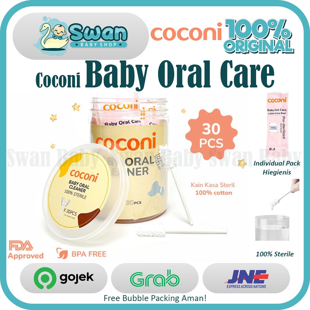 Coconi Baby Oral Cleaner Gauze Stick | Kain Kasa Steril