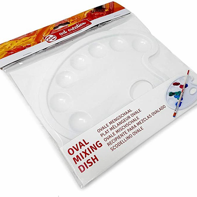 

Produk Terbaru Royal Talens Oval Mixing Dish Tray Palet Lukis Piring Cat