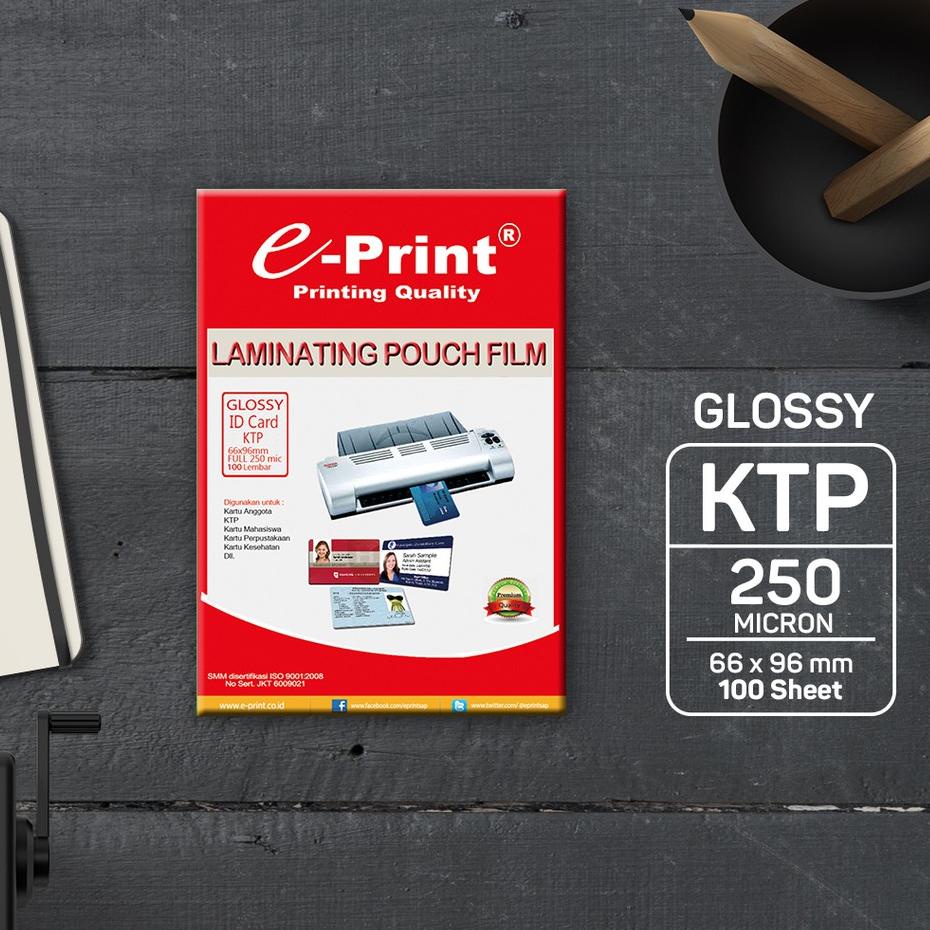 

Terbaik Laminating e-Print Pouch KTP 250 micron ~