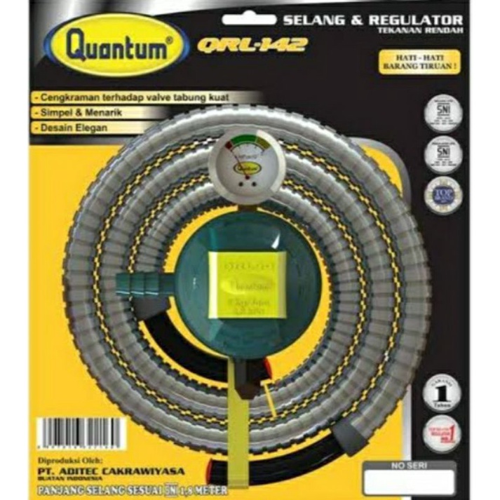 REGULATOR QUANTUM 1 SET QRL 142/RRGULATOR GAS TEKANAN RENDAH