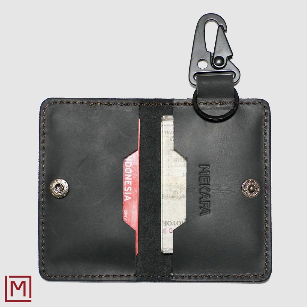 Mekafa - Visco Black Dompet STNK Kulit Mobil Premium