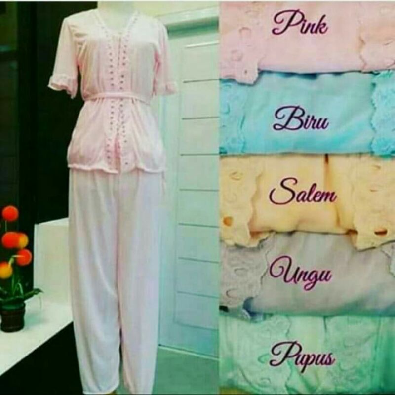 Baju Tidur Wanita Dewasa Kimono Satin 3in1murah
