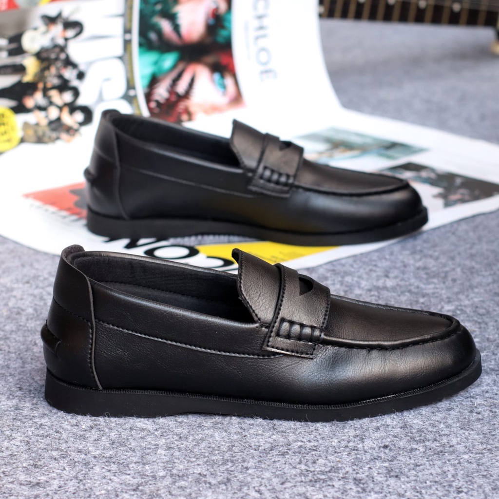 PENY Sepatu Formal Pria Kulit Sintetis Sepatu Pria Casual Pantofel Sepatu Kasual Cowok / Cowo Oxford Kerja Kantor Kuliah Kondangan Gaya Keren Kekinian Original Murah Terlaris