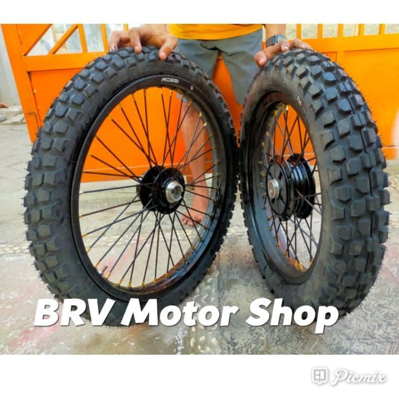 Velg Trail W175 Kawasaki 16-19 - Velg Kawasaki w175 Ring 16-19 tromol ori
