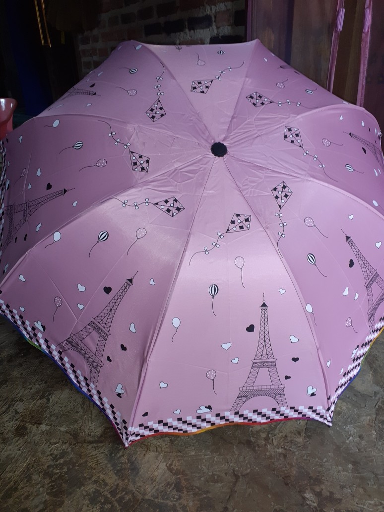 Payung Lipat Fancy Korea Jepang Paris Uv Protection