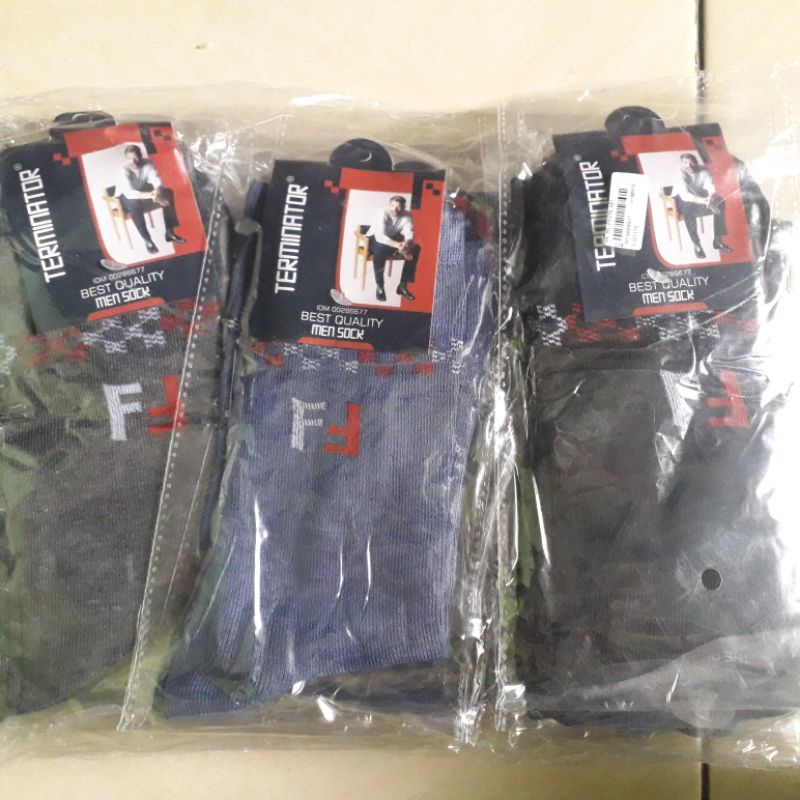 Kaos Kaki Kerja Pria Laki Laki Cowok Murah Motif Hitam Dan Warna Lain / Kantor