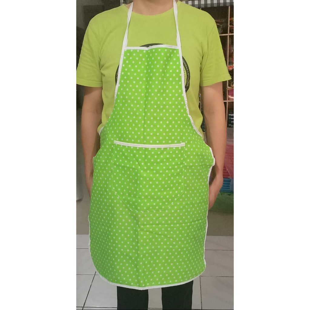 Celemek Kain / Celemek Masak / Apron Kain Motif Dewasa