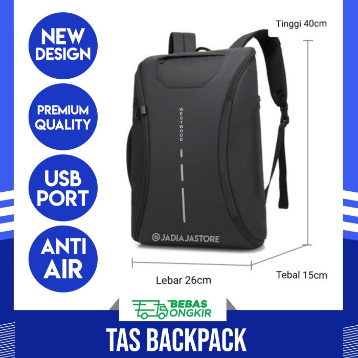 Tas Laptop Anti air Waterproof Tas Kerja Tas Backpack Tas Ransel Pria(B4S9) Tas Ransel Pria Anti Air