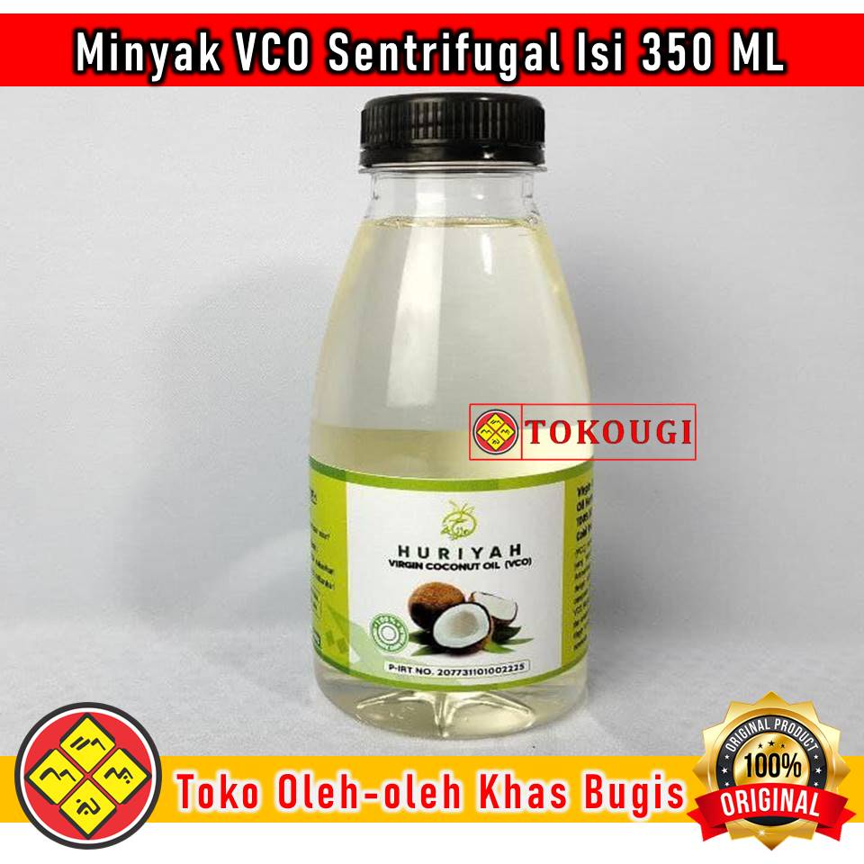 

Minyak VCO Virgin Coconut Oil Merek Huriyah Sistem Cold Press Sentrifugal Isi 350 Ml