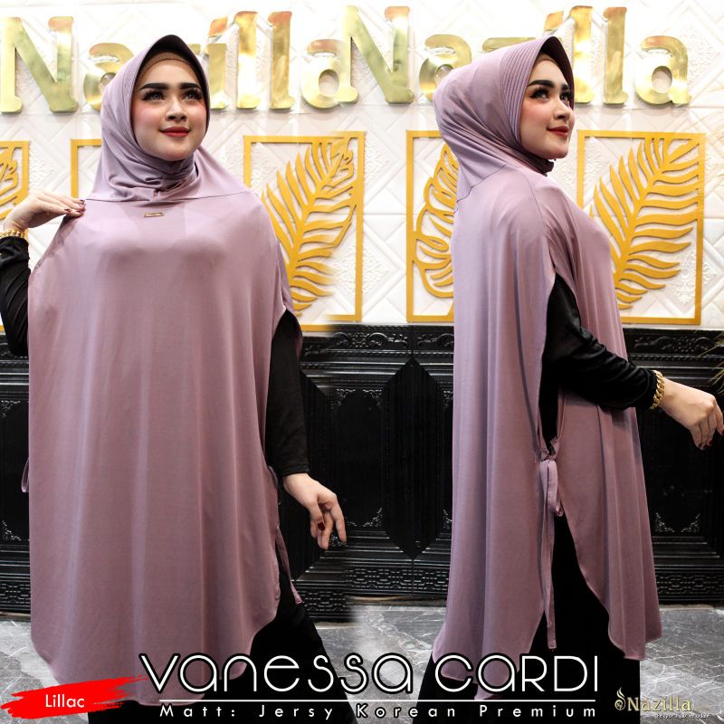 Jilbab Khimar Hoodie Vanessa Cardi Ori Nazilla
