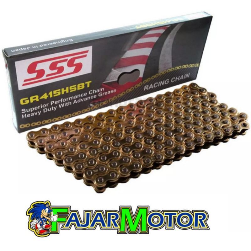 SSS RANTAI 415 HSBT 130L GOLD HEAVY DUTY CB150R TIGER MEGAPRO VIXION SATRIAFU JUPITER SUPRA