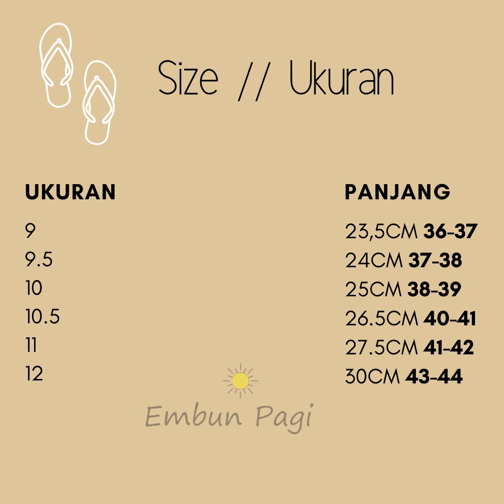 Sandal Jepit Pria Urban Sun Swallow UKURAN 10-10,5-11