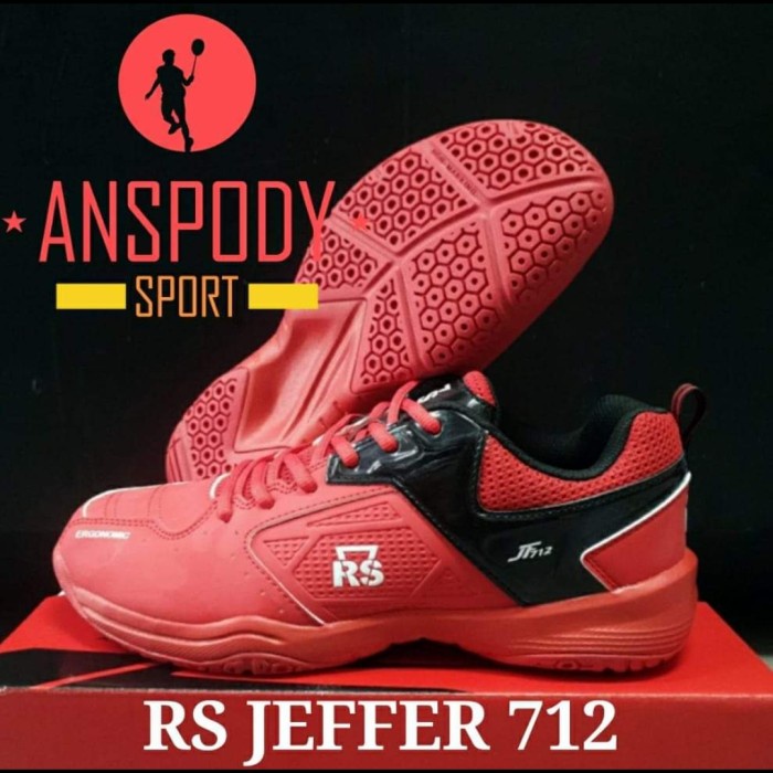 ✔✔ Sepatu Olahraga Badminton/Bulutangkis RS JEFFER 712