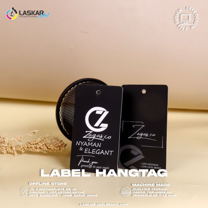 hangtag premium 700gsm / label hangtag / hangtag aksesoris