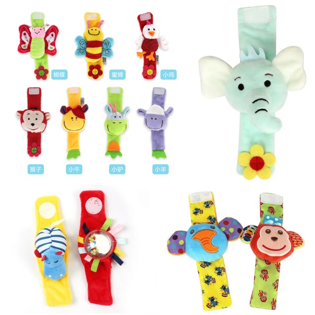 Gelang Rattle Boneka Animal Happy Monkey Sozzy