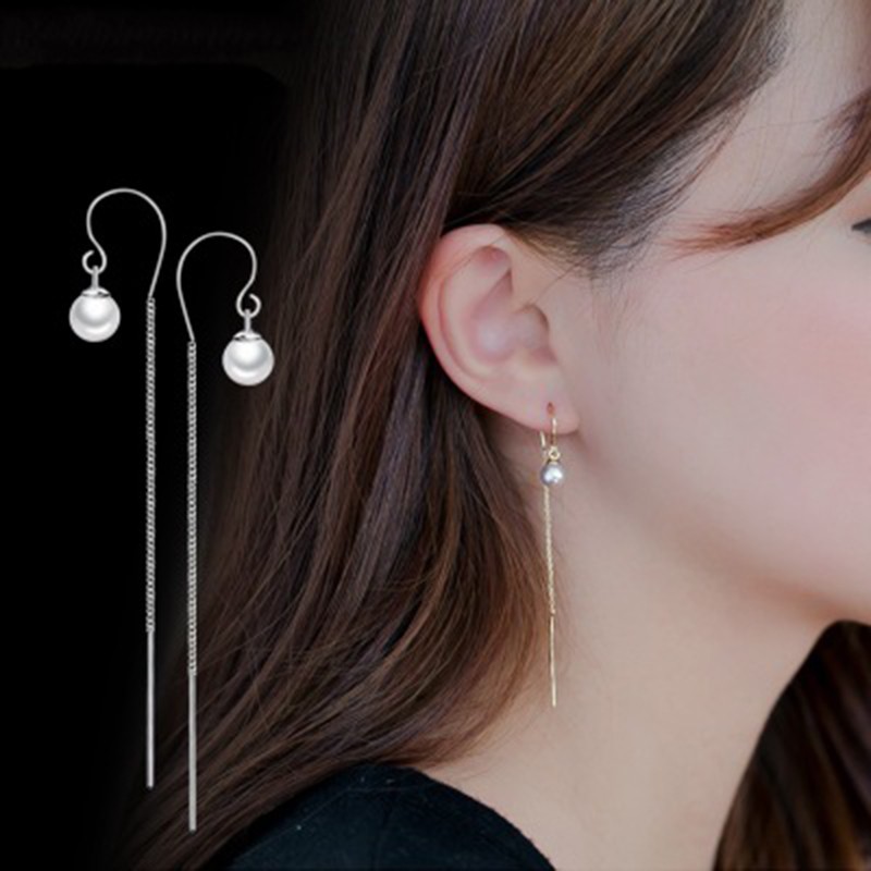 925 anting perak sterling anting-anting wanita dengan perhiasan fashion berlian