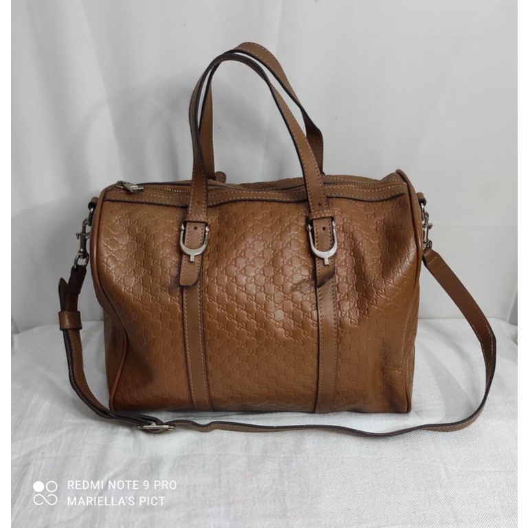PL TAS BRANDED KULIT GUCCI MICRO BOSTON