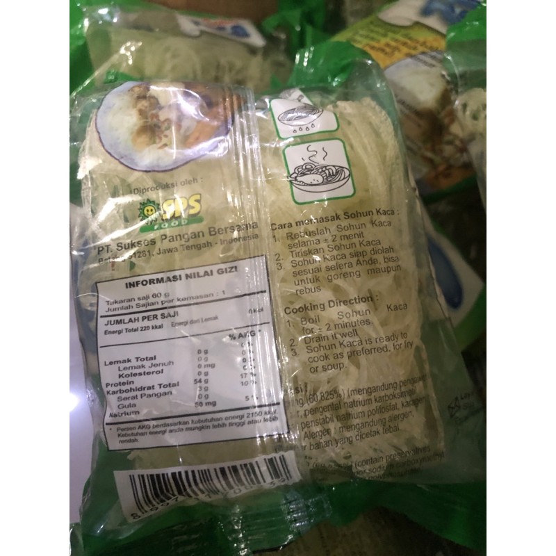 Mie Sohun KACA 60 gr 1 pcs