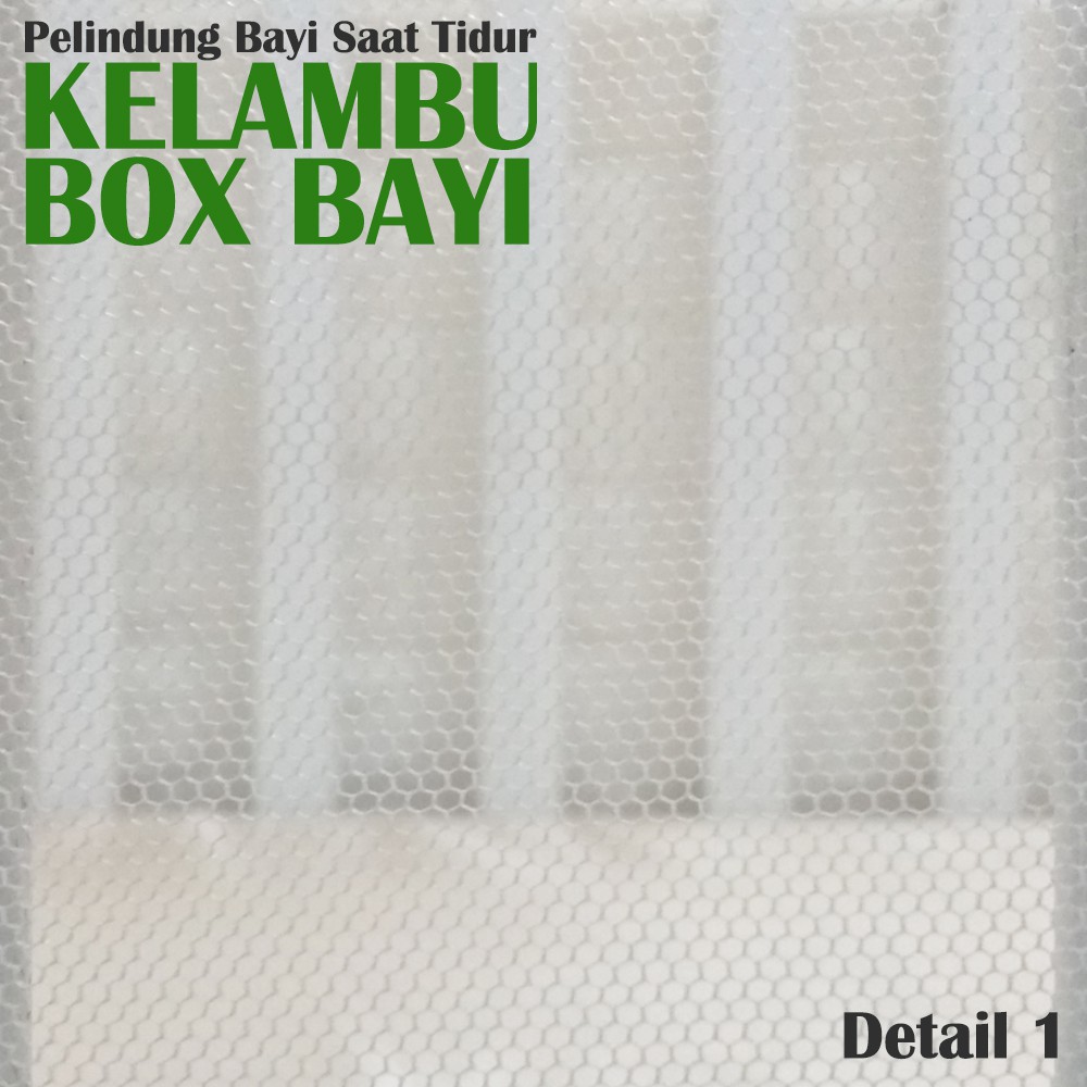 125x70cm KELAMBU BOX bayi segi empat nuna pliko baby does cocolatte sarung anti nyamuk akachan boks