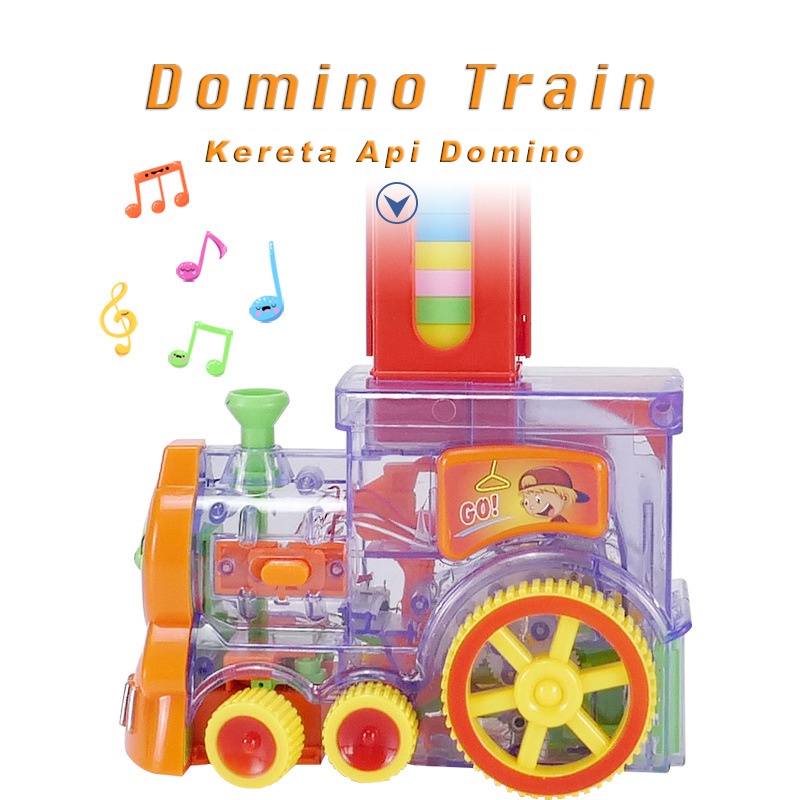 [ Giggel ] Mainan Anak Train Domino / Mainan Kereta Domino / Domino Train Anak / Mainan Kereta Susun Balok