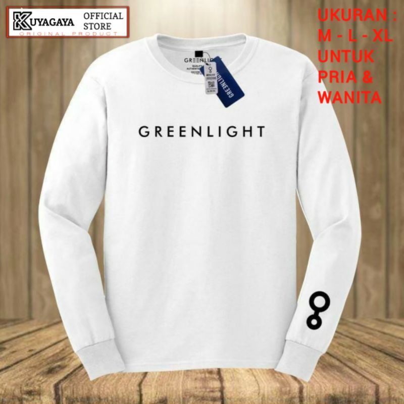 KAOS DISTRO LENGAN PANJANG GREENLIGHT PRIA WANITA TSHIRT BAJU ARIEL DEWASA ANAK CEWEK COWOK TSHIRT C