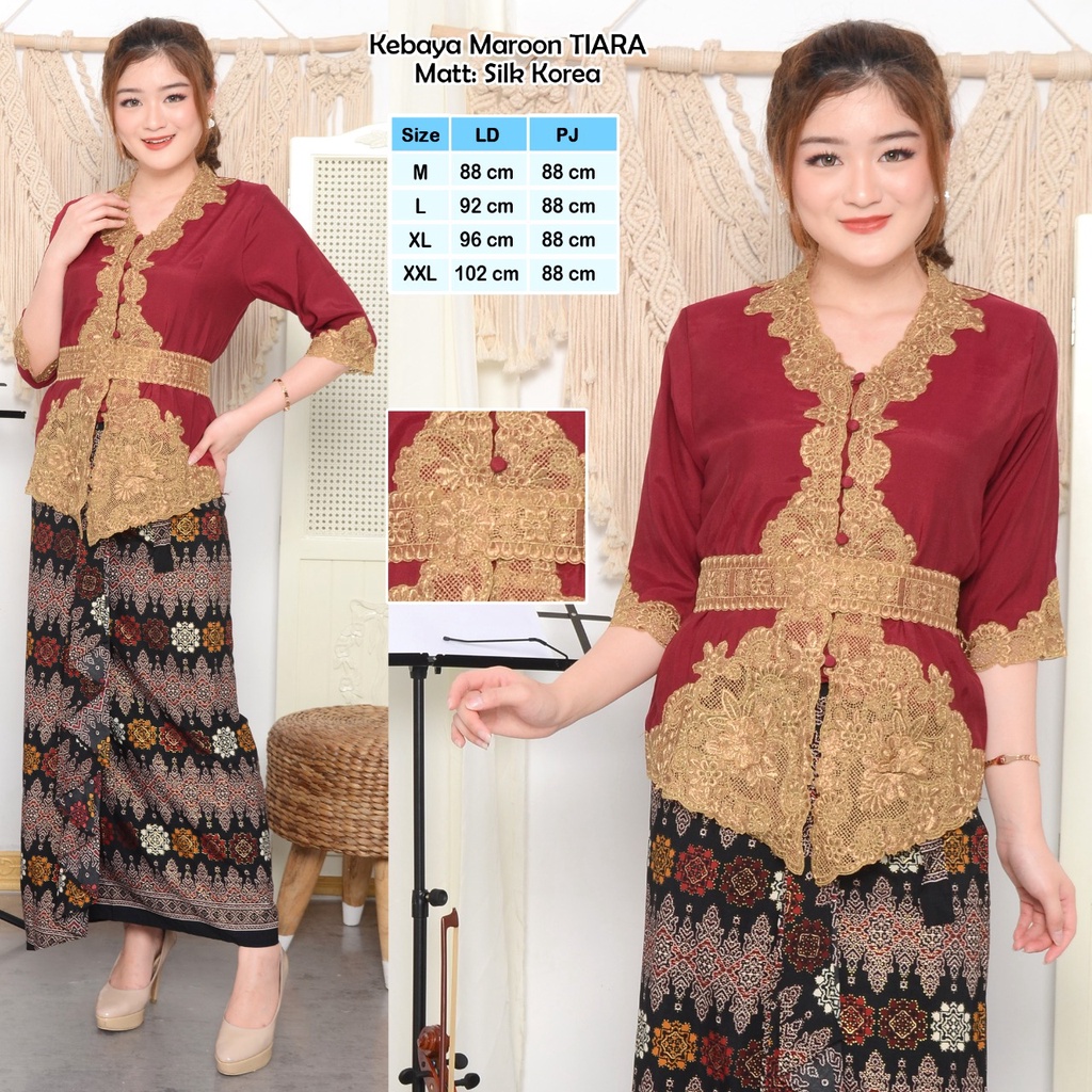 Atasan Kebaya Asmiranda Bahan Katu  Korea Bestseller