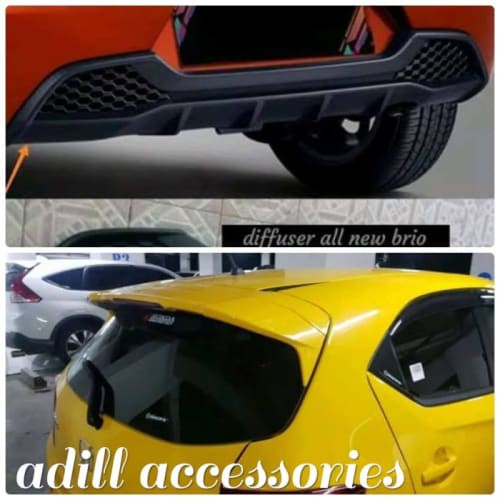 [Eksterior Mobil] spoiler dan diffuser all new Brio 2018-2019