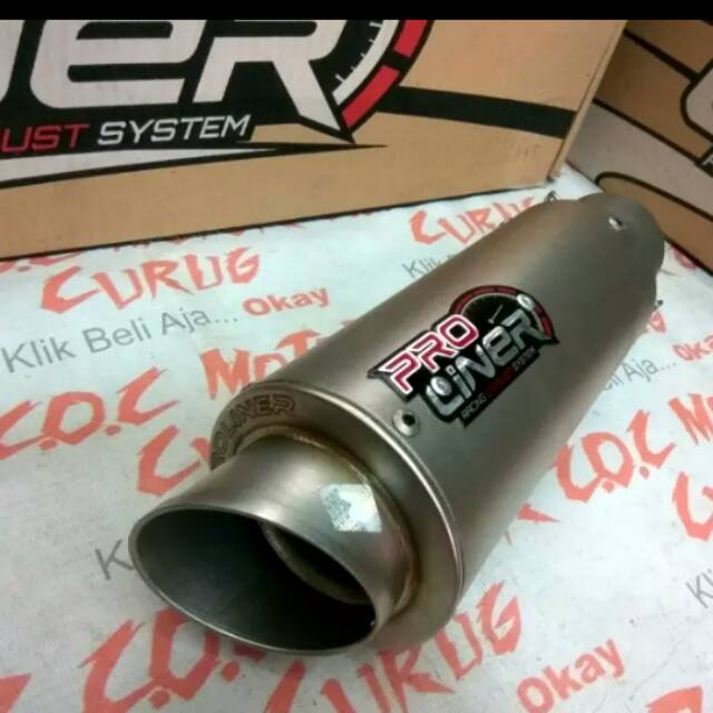 SILINCER MUFFLER EXHAUST KNALPOT PROLINER ASLI ORIGINAL ORI