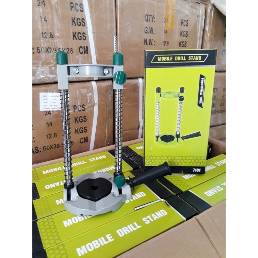 Dudukan Mesin Bor Bisa Miring Bisa Lurus Mobile Drill Stand Guide Holder Bracket Braket Jig Penahan Pegangan Tangan