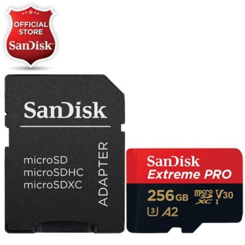 Sandisk MicroSD / Micro SD 256Gb U3 V30 EXTREME PRO 170 MB/s