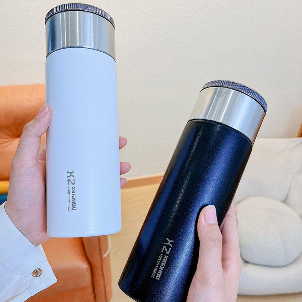 Solighter 500ml Vacuum Flasks Infuser Stainless Steel Memisahkan Thermal Mug