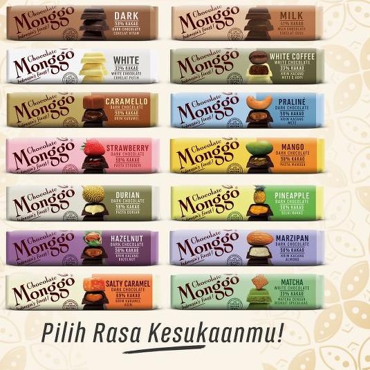 

10.10 HARGA GROSIR Praliné & Dark Chocolate | Cokelat Monggo 100% Kakao butter 40g| Krim Kacang Met