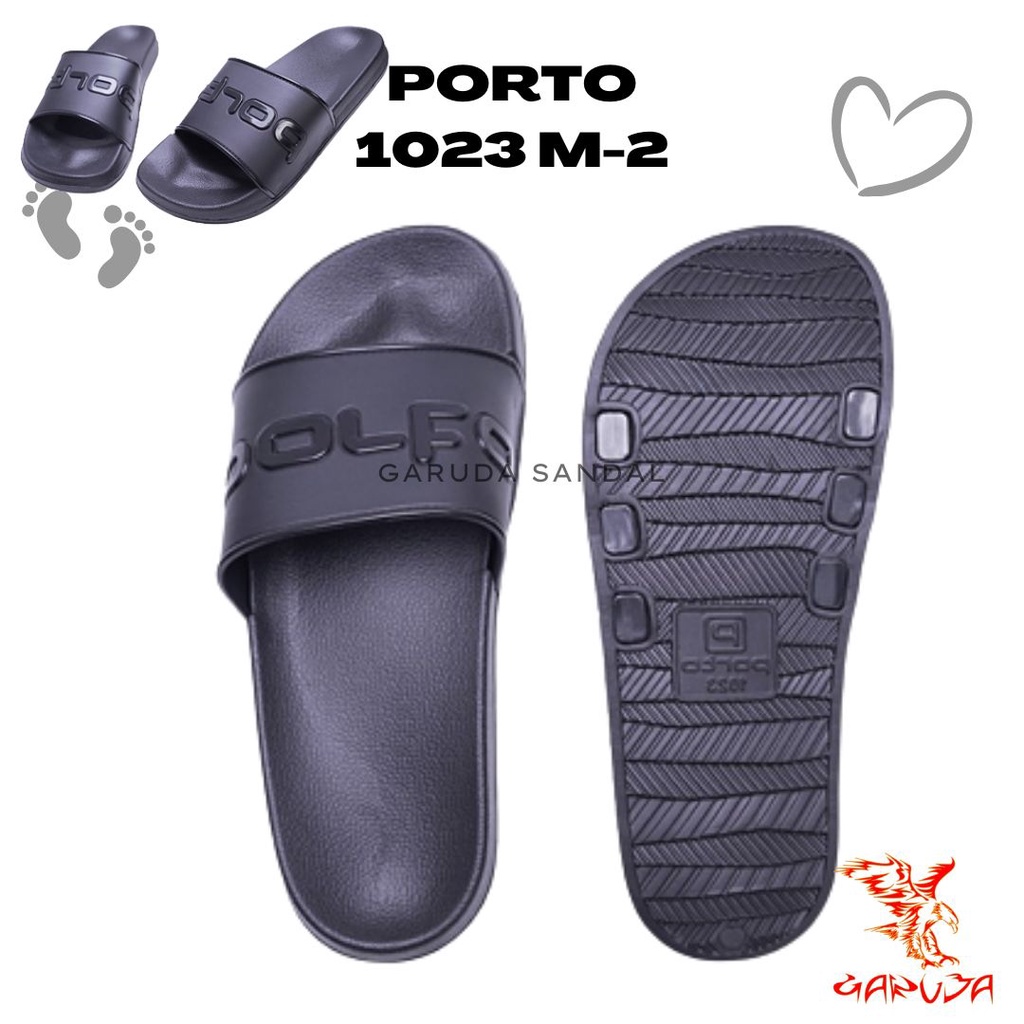 Sandal selop Pria PORTO 1023M-2 Anti Slip Trendy Keren