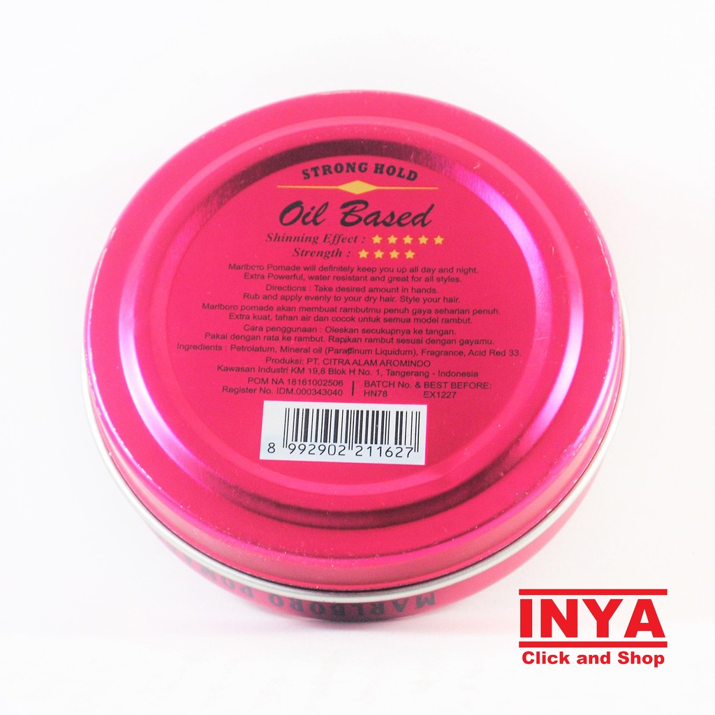 POMADE MARLBORO ROUGE RED 100gr - OIL BASED