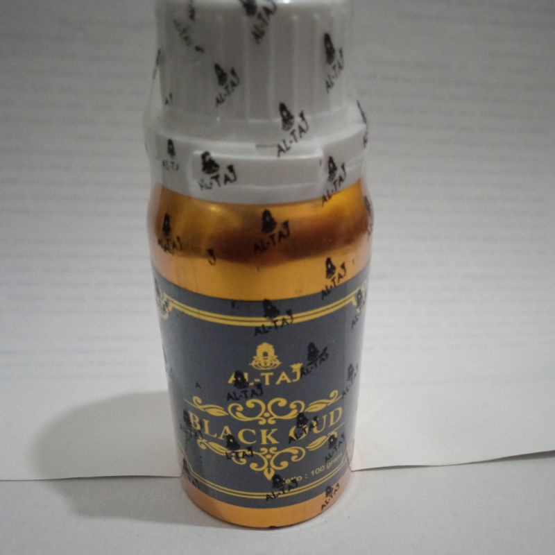 Black Oud bibit parfume murni original segel pabrik Al taj 100 gr 100 ml