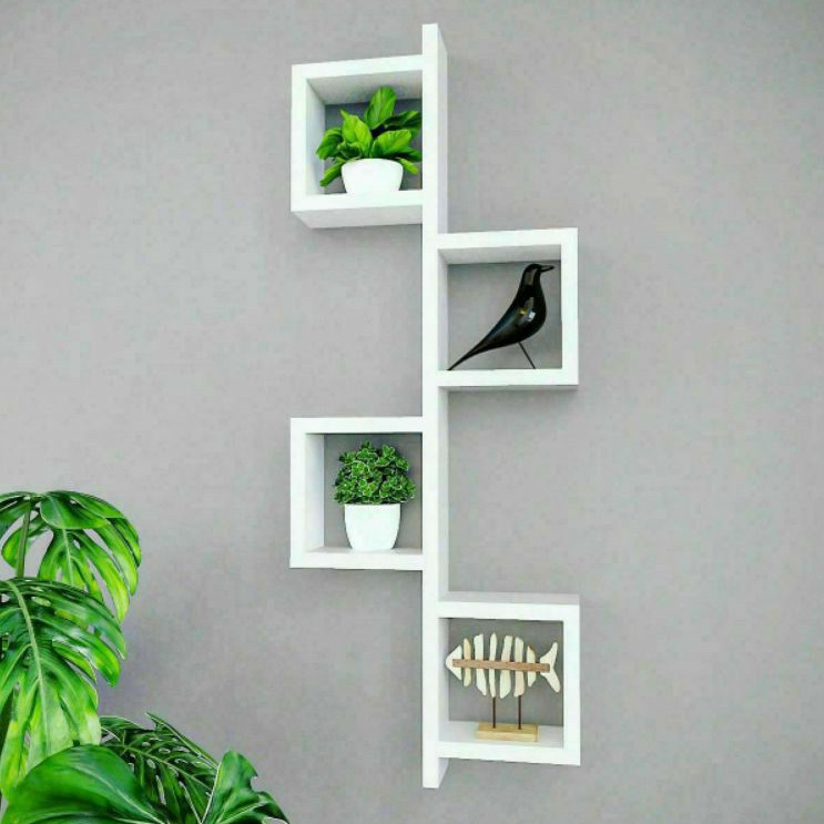 Model Rak Meja Tv Minimalis Kayu Palet Alumunium Besi Gantung Dinding Tembok Modern Tempel Fz