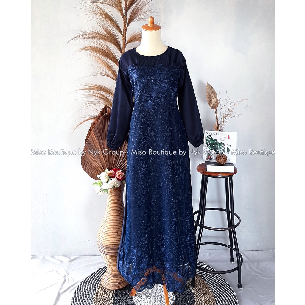 DRESS TERLARIS 2022 - GAMIS MUSLIM TERBARU FARASYA  - MAXI TULLE PREMIUM MODERN - GAMIS KONDANGAN - GAMIS COUPLE LAMARAN - GAMIS WANITA FULL BRUKAT