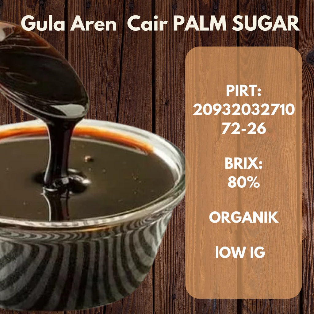 Gula Aren Cair PALM SUGAR Organik 1 Ltr ORI 100%