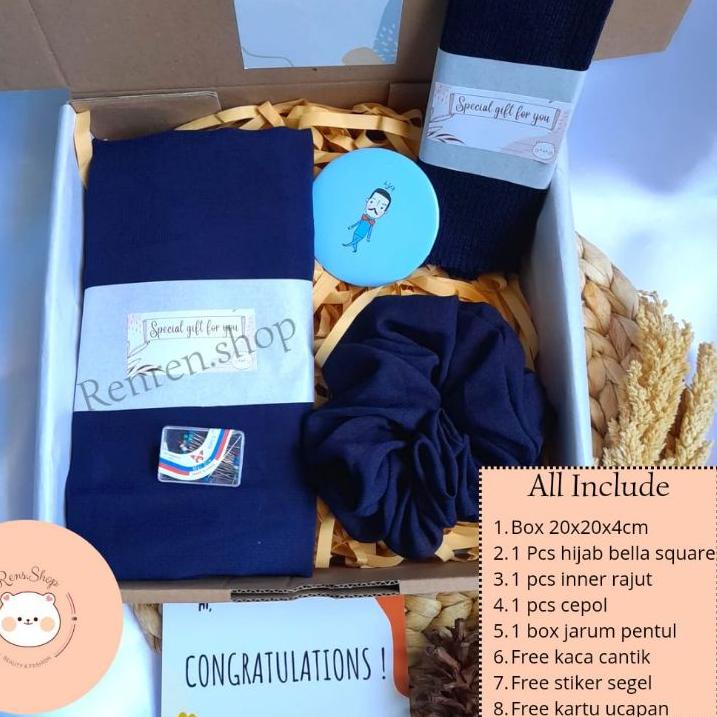 

Big Sale KADO HAMPERS GIFTBOX HIJAB BELLA SQUARE KADO WISUDA HADIAH