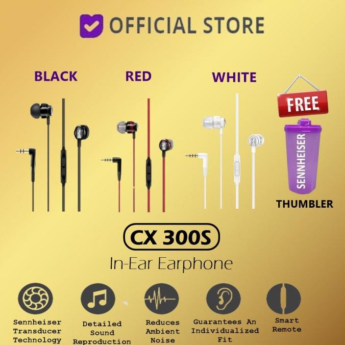 Sennheiser CX 300 S Earphone In Ear Headphone CX300S CX 300S CX300 HIGH QUALITY